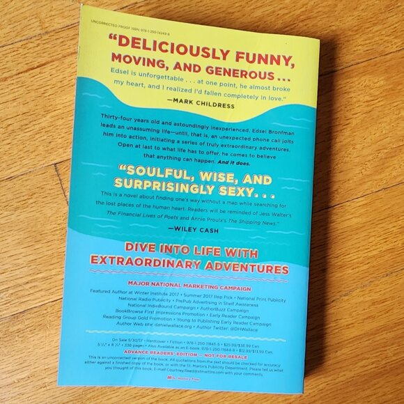 NWOT Extraordinary Adventures Paperback Novel By Daniel Wallace - Picture 7 of 10